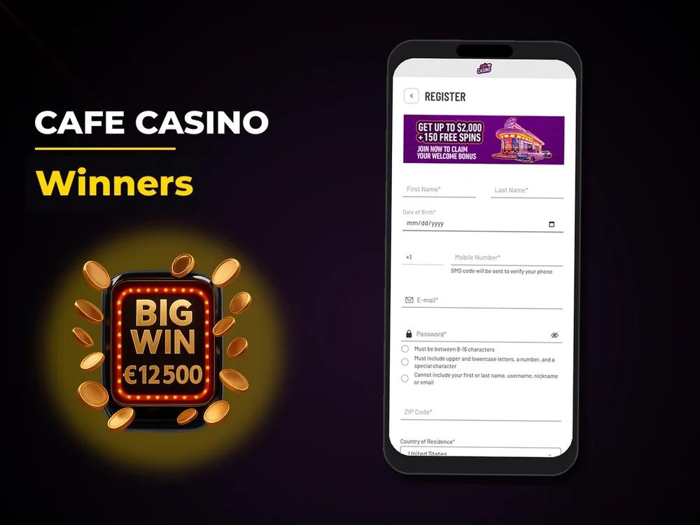 Cafe Casino - Winners