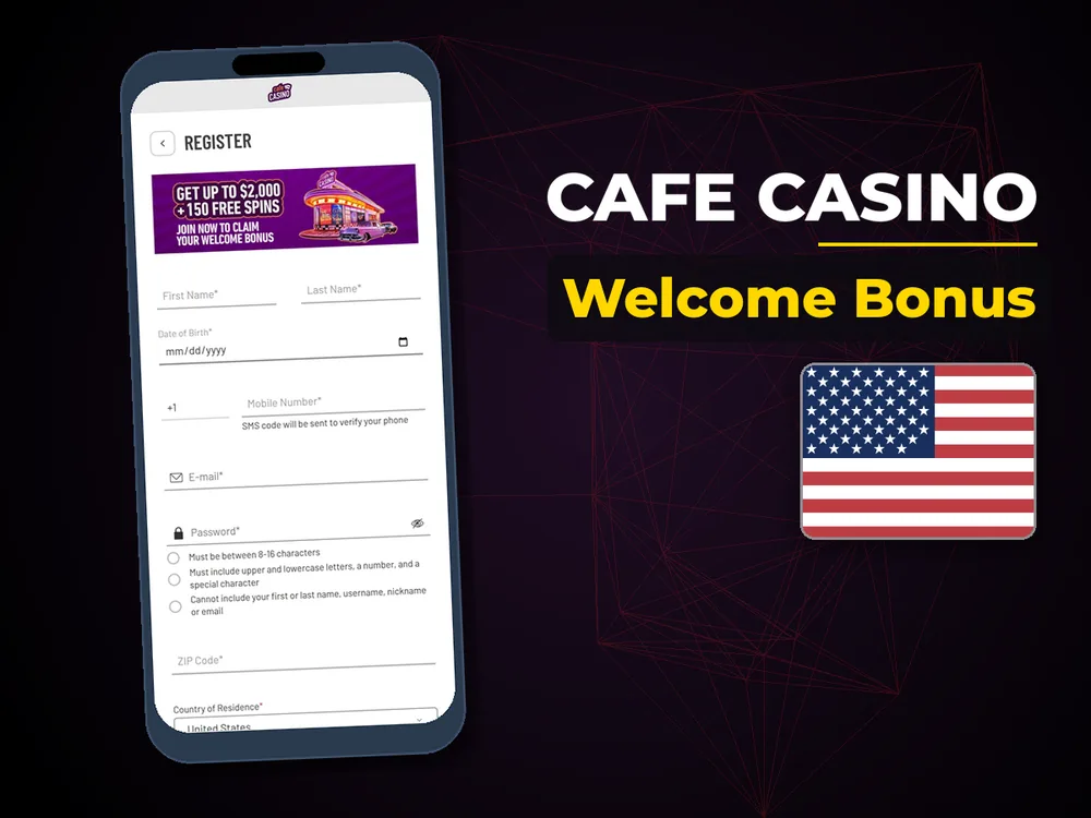 Cafe Casino - Welcome Bonus
