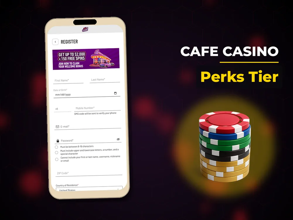 Cafe Casino - Perks Tier