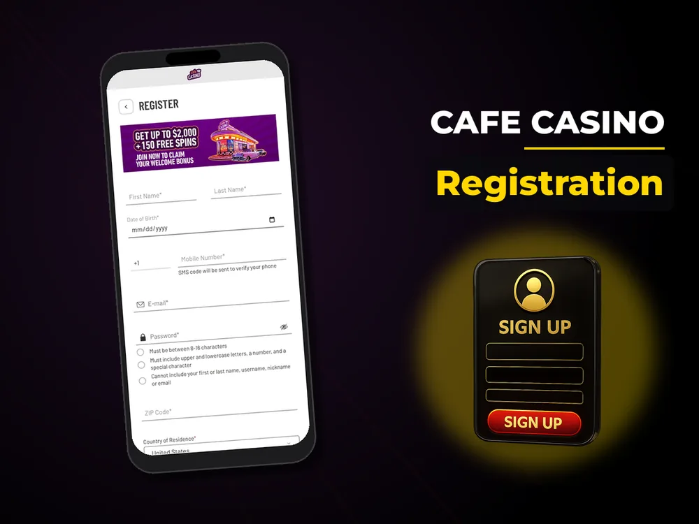 Cafe Casino - Registration