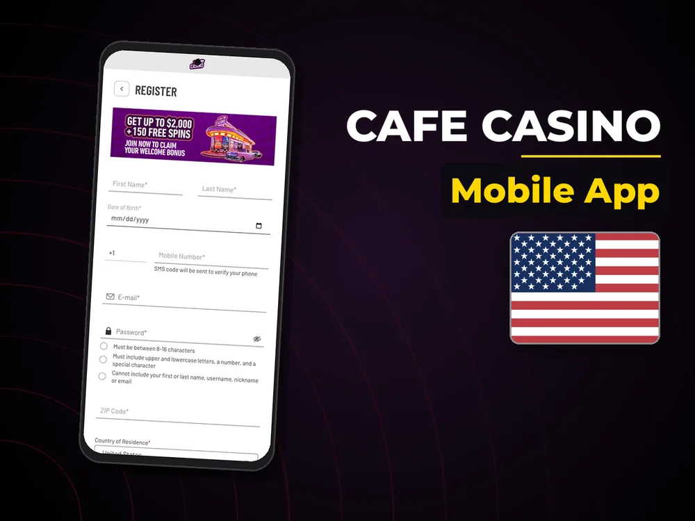 Cafe Casino - Mobile App
