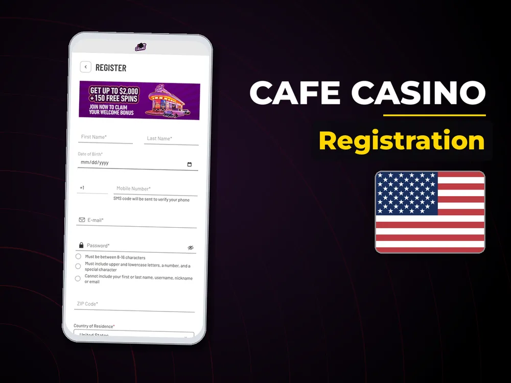 Cafe Casino - Registration