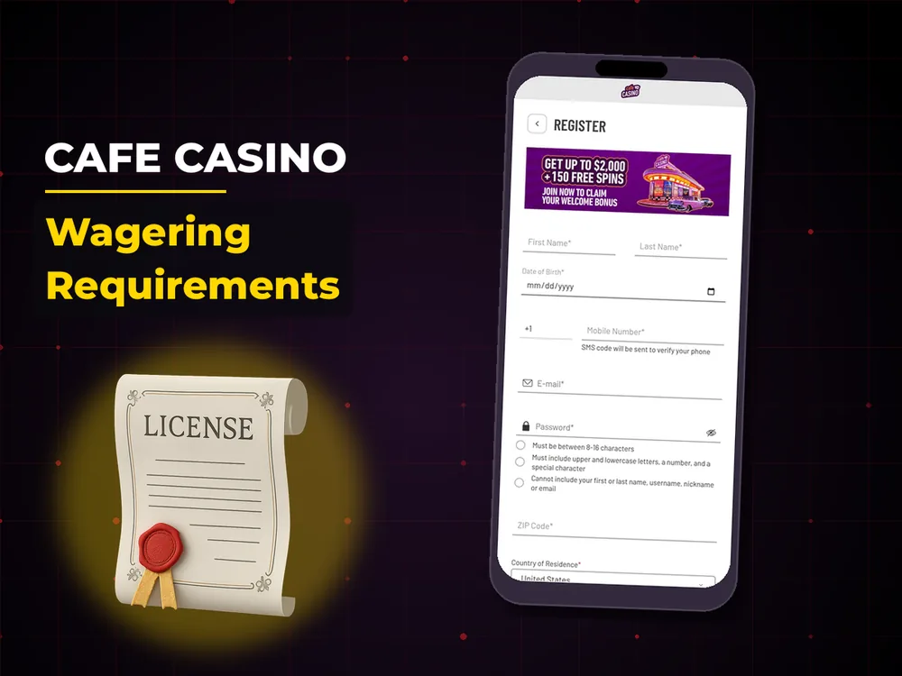 Cafe Casino - Wagering Requirements