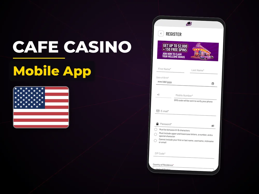 Cafe Casino - Mobile App