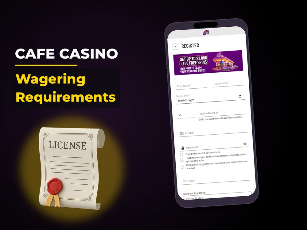 Cafe Casino - Wagering Requirements