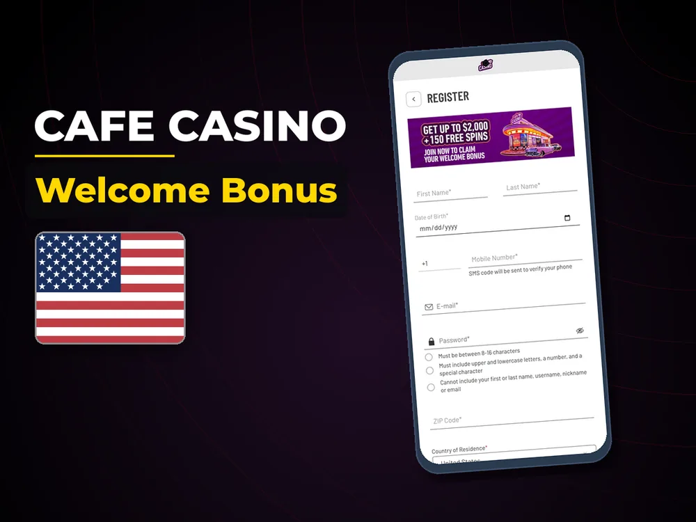 Cafe Casino - Welcome Bonus