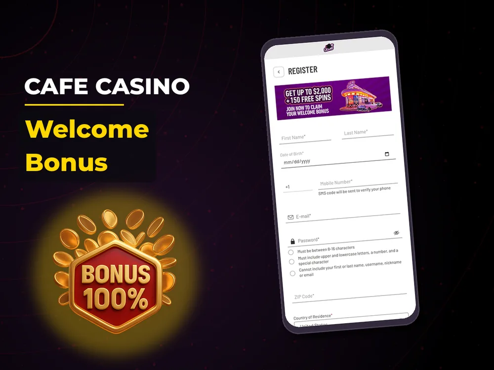 Cafe Casino - Welcome Bonus