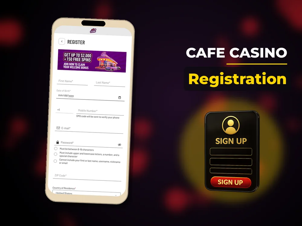 Cafe Casino - Registration