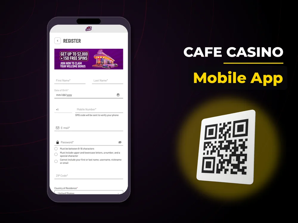 Cafe Casino - Mobile App