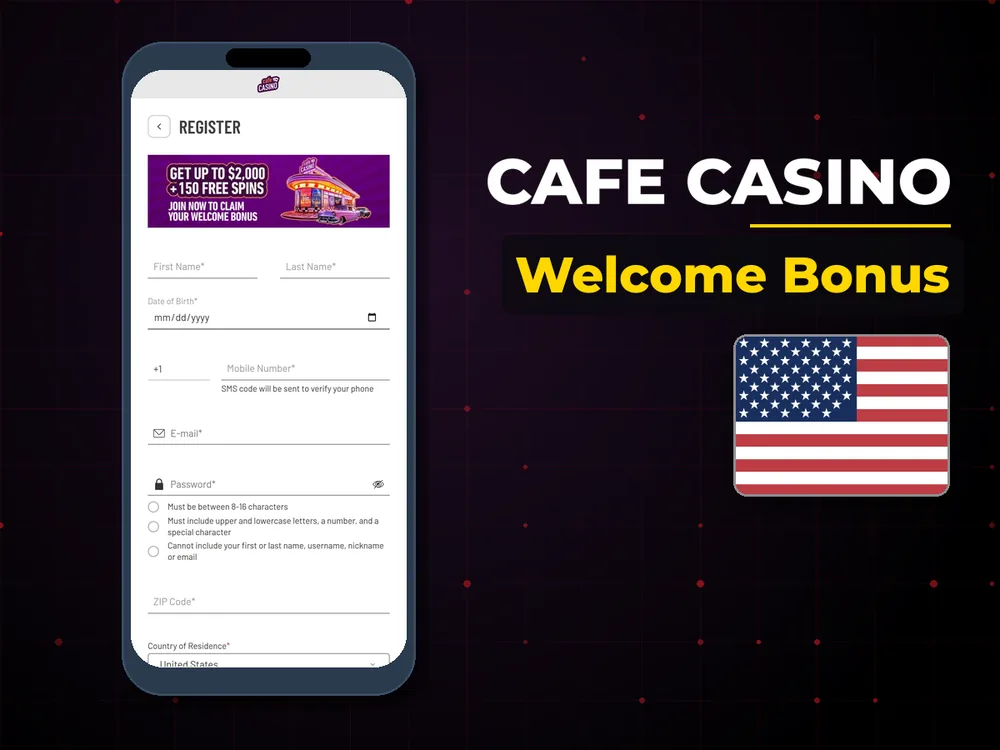 Cafe Casino - Welcome Bonus